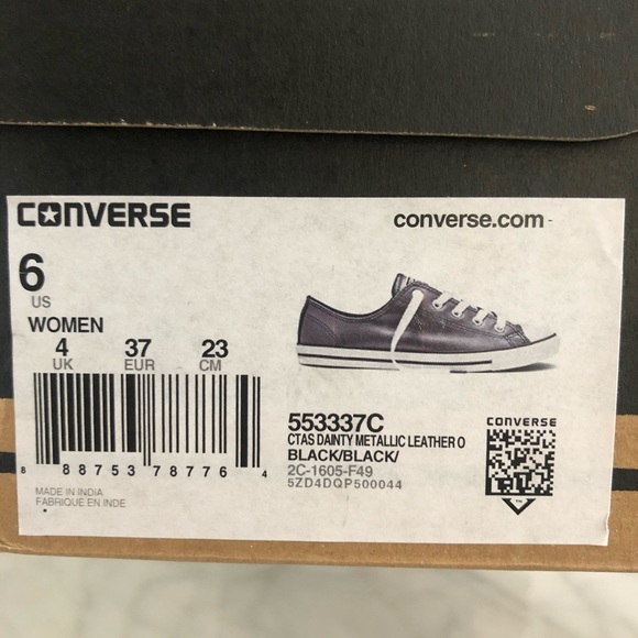 NWT Converse Dainty Metallic Shoes - Picture 5 of 5